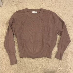Elodie Taupe Crew Neck Sweater